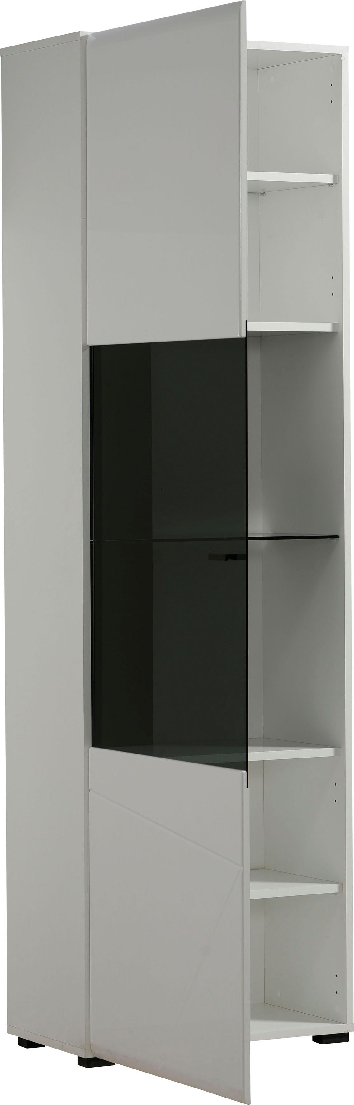 INOSIGN Vitrine Trentino Höhe ca. 190 cm, Soft-Close-Funktion, Hochglanzfronten