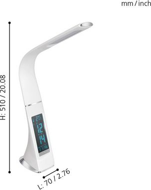 EGLO Tischleuchte COGNOLI, Dimmfunktion, Temperaturanzeige, LED fest integriert, Neutralweiß, 3-step dimming