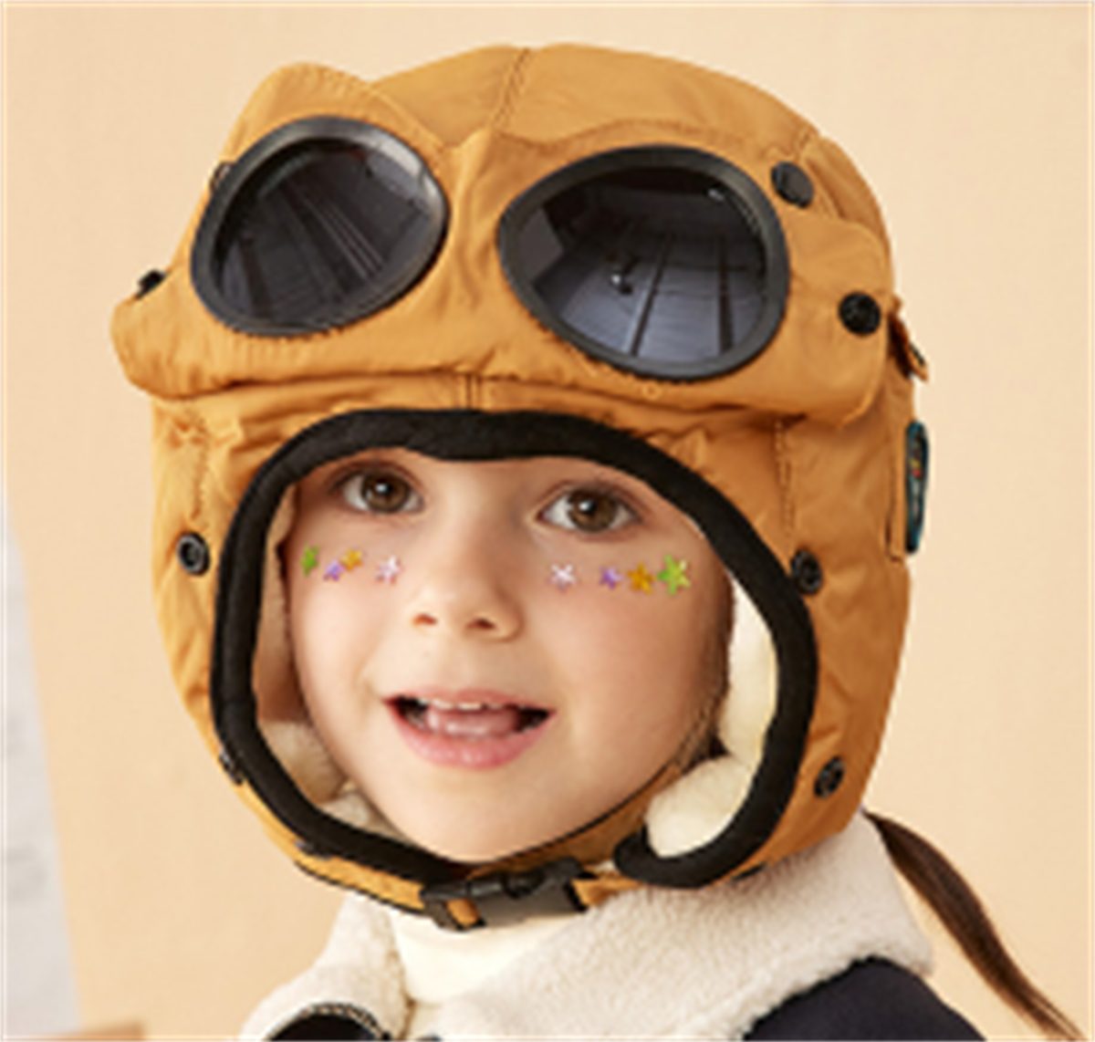 Buling Skimütze Kinder-Mütze mit vollständiger Abdeckung winddichte  Skimaskenkappe, verstellbare Vollgesichtsabdeckung
