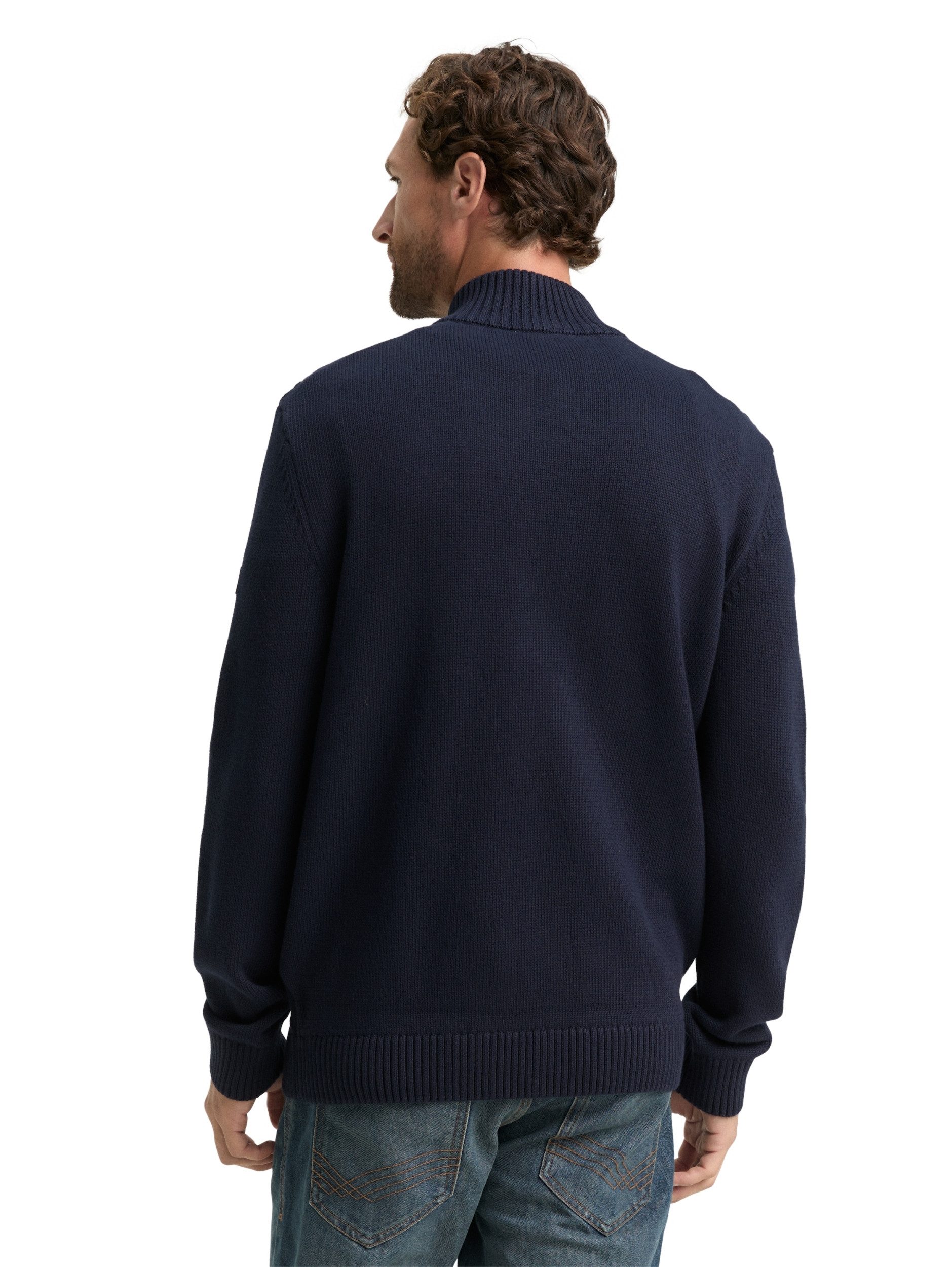 TOM TAILOR Strickjacke cable knit zip jacket 10668