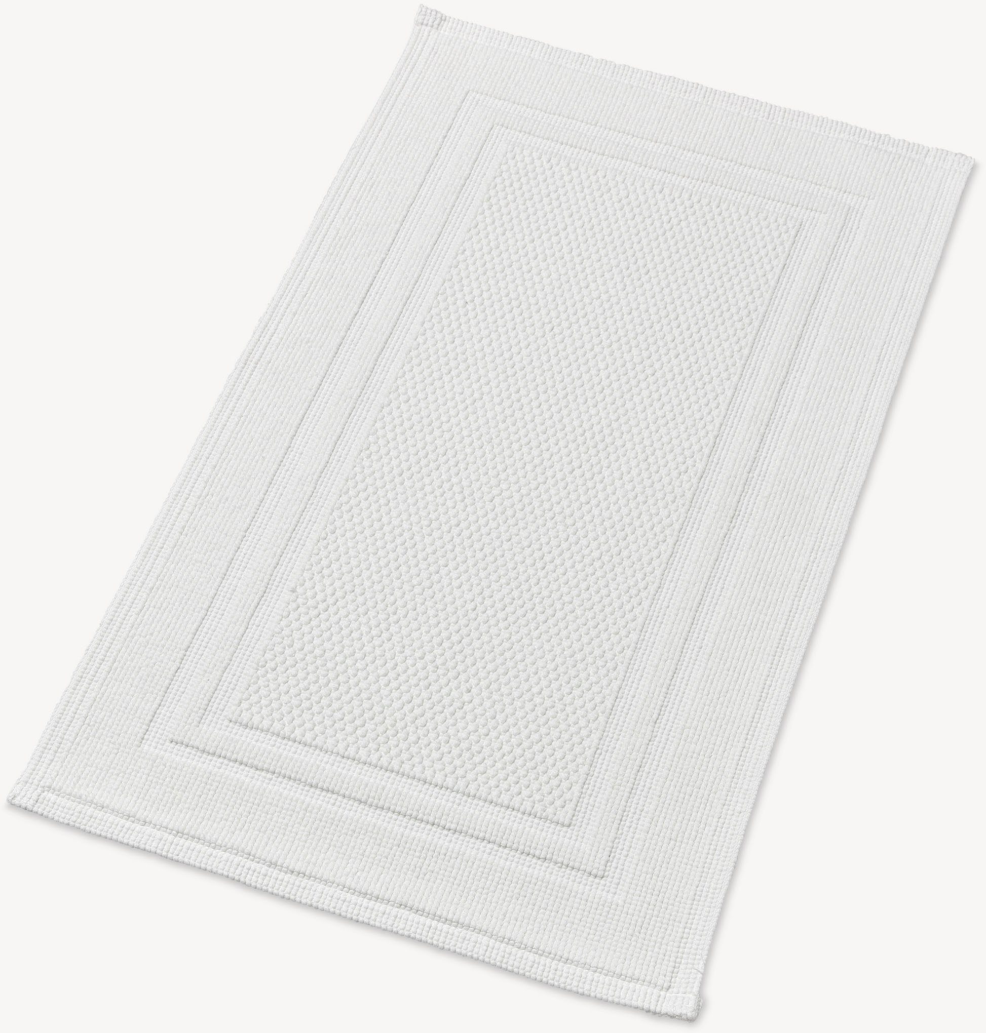 Christy Badematte Fina, Höhe 8 mm, fußbodenheizungsgeeignet, Baumwolle, rechteckig, Badematte, Luxusbadematte in Premium Qualität, elegantes Design, 50 x 80, 2er Set