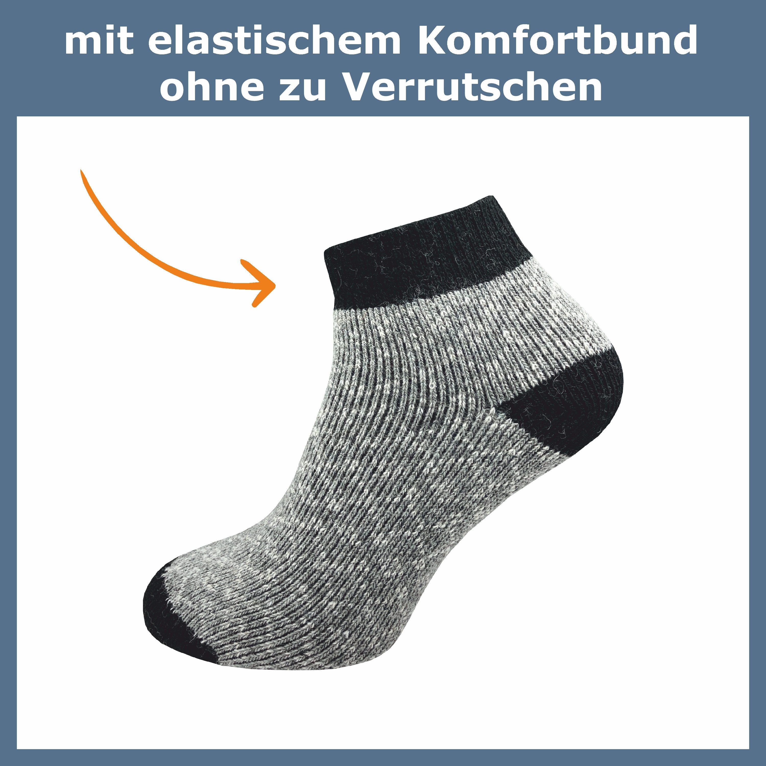 GAWILO Socken für Kinder aus Wolle für die kalte Jahreszeit (4 Paar) Winter Socken – Wollsocken - im winterlichen Look