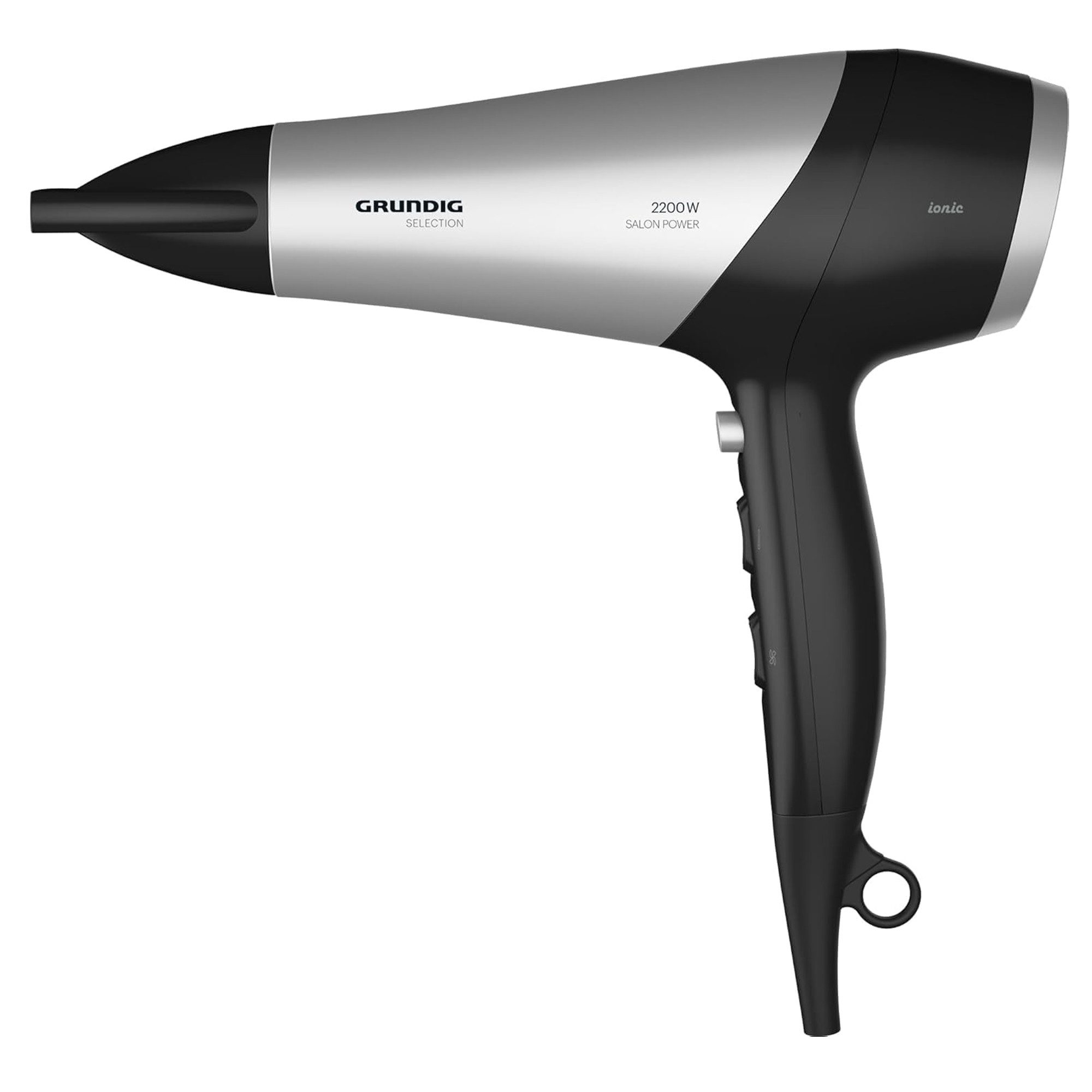 Grundig Ionic-Haartrockner HD 6080 L, 2200 W, Mit Ionen-Technologie, Temperatur- und Luftstromstufen, Keramikgrill