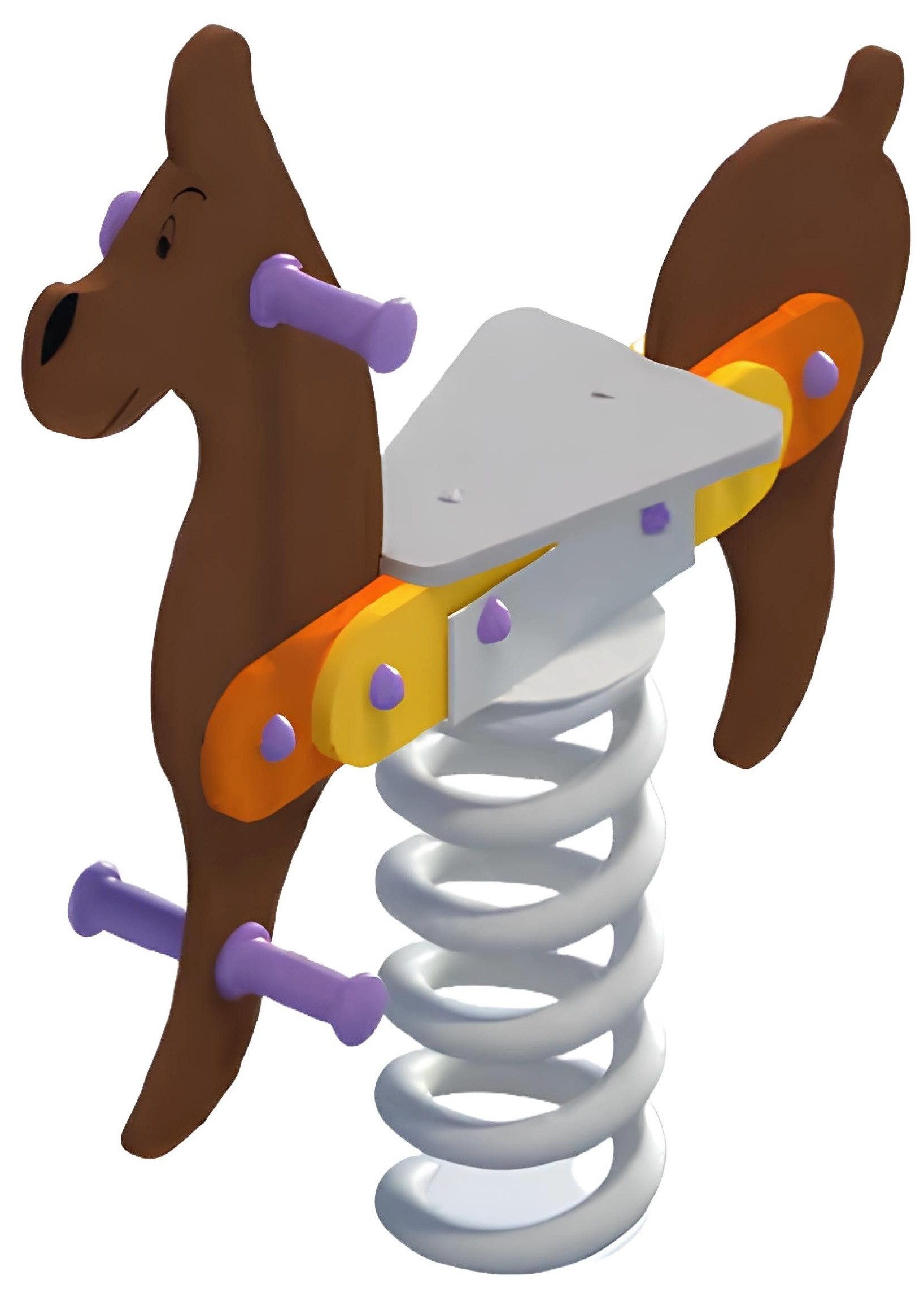 Xlmoebel Federwippe Schaukelwippe für Kinder und Hunde aus robustem Material (Federwippe) Hergestellt in Europa