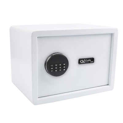Olympia Tresor GOsafe 2.0 110 weiß, Safe, Zahlencode, Sicherheitsschlüssel, Alarm, LED, Batterie