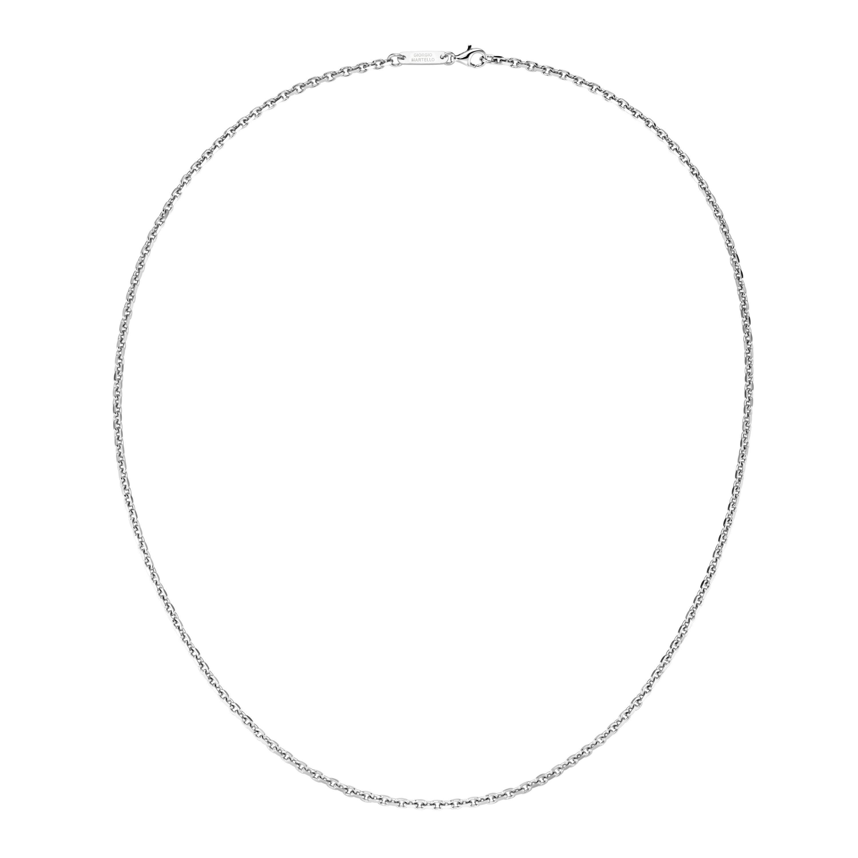 GIORGIO MARTELLO MILANO Silberkette Ankerkette, diamantiert, massiv, Silber günstig online kaufen