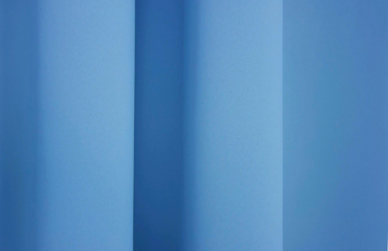 blau Wirth, Kräuselband Vorhang St), verdunkelnd, out, (1 nach Maß Dim