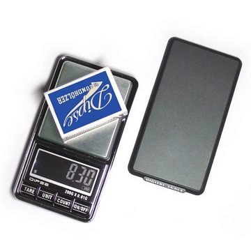 Dipse Feinwaage USB 200 x 0,01g Digitalwaage - Taschenwaage mit USB-Stromversorgung, Dauerbetrieb per USB Kabel