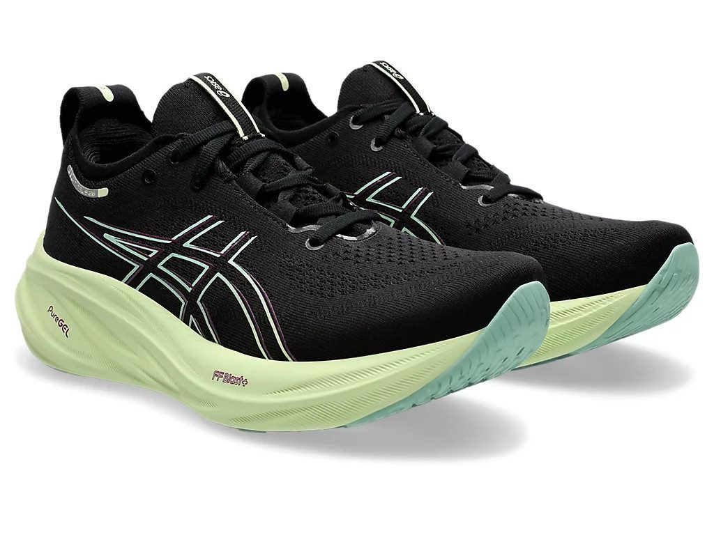 Asics GEL-NIMBUS 26 BLACK/COOL MATCHA Laufschuh