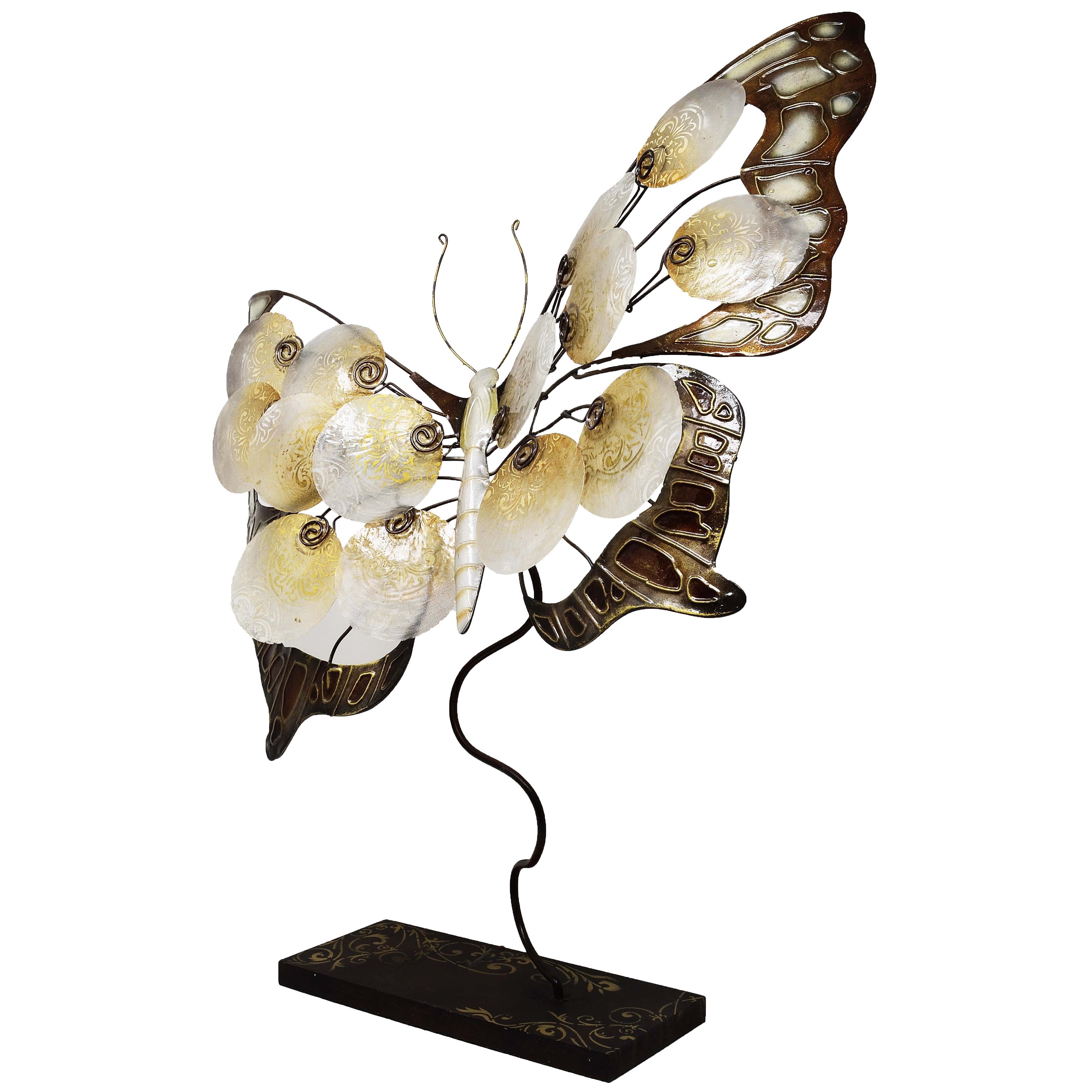MystiCalls Dekofigur Dekofigur Schmetterling - Metallfigur Butterfly Geschenk Blech Figur (1 St), Sammelfigur, Sammlerfigur, Designerfigur, Dekofigur, Dekorationsobjekt