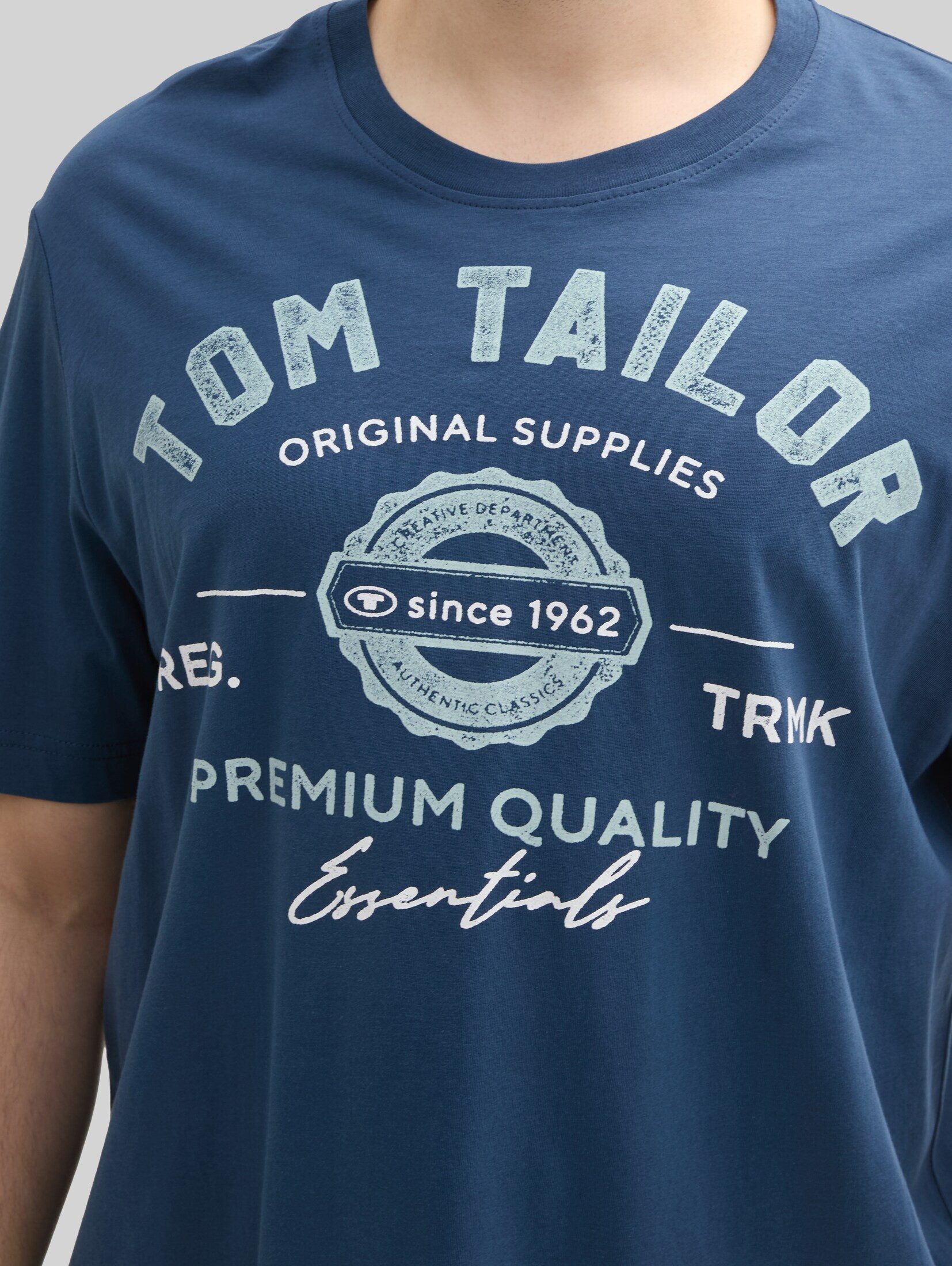 TOM TAILOR PLUS T-Shirt T-Shirt (im Einserpack) Plus Size - T-Shirt mit Logo Print