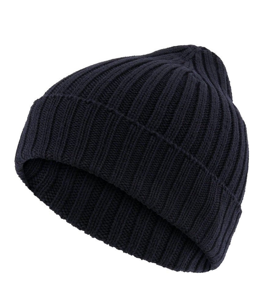 FALKE Strickmütze (Beanie) Hat Unisex - Merinowolle, Rippenstruktur, Umschlag