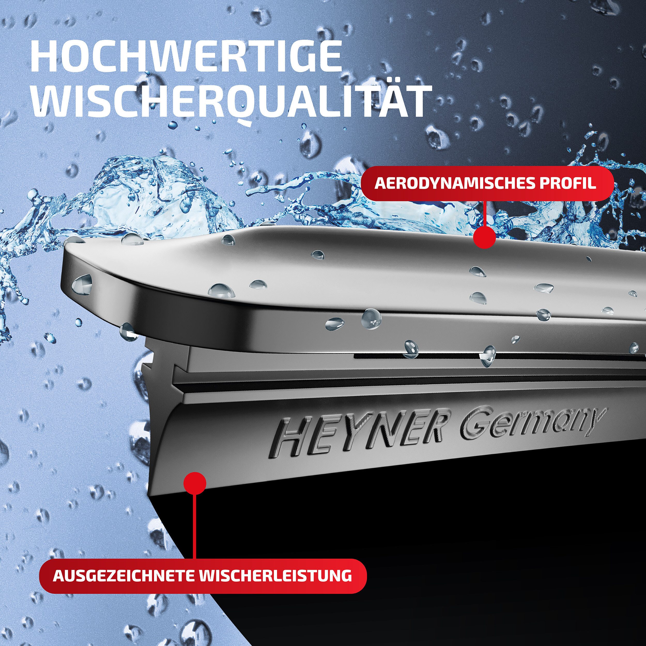 HEYNER Scheibenwischblätter passend für FORD PUMA, 09.2019 - 10.2026, Frontscheibe, (Packung, Scheibenwischer), mit Nano Graphit Beschichtung – Bild 5 von 5