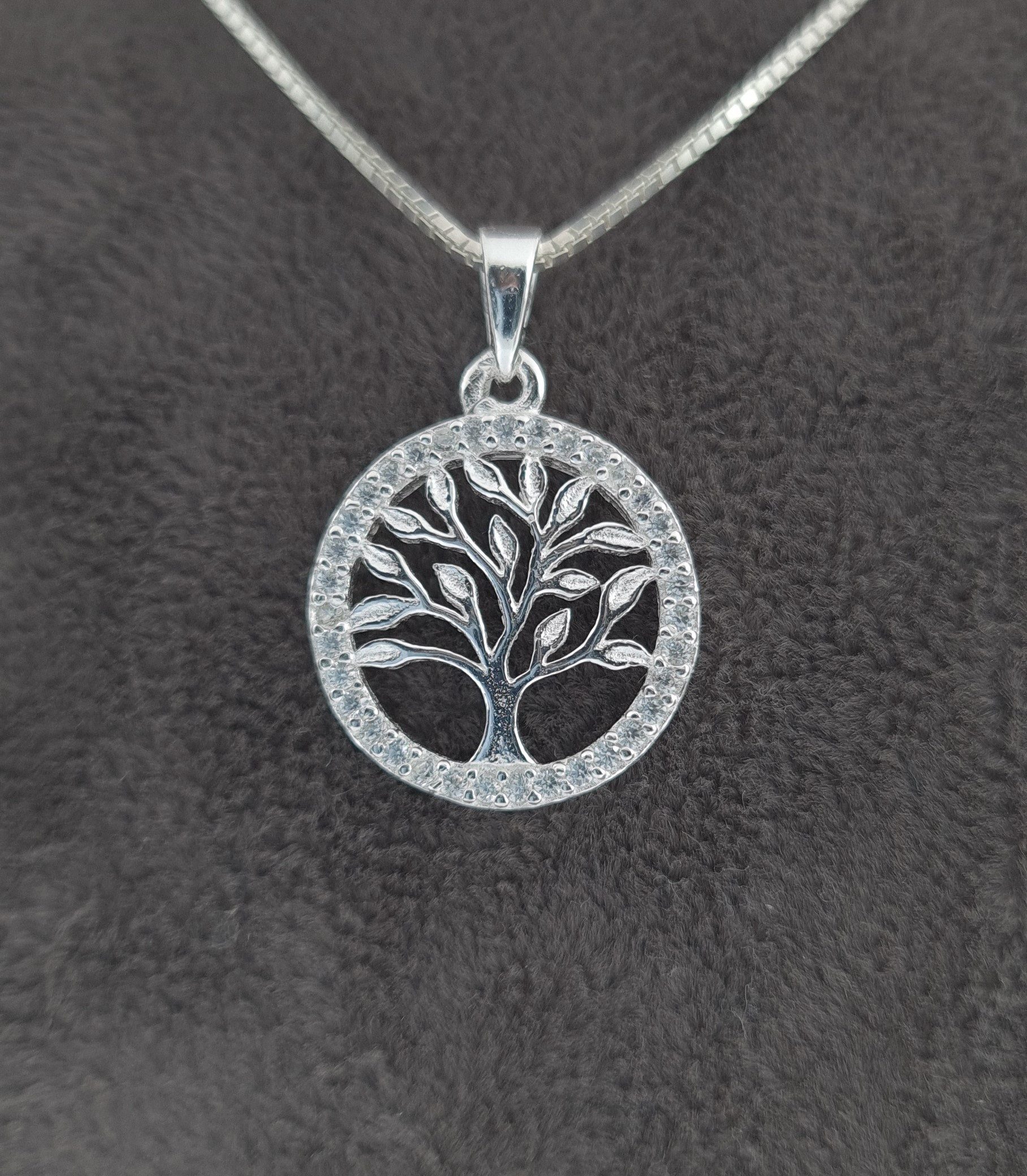 NAHLE Kette mit Anhänger Silberkette Lebensbaum Kette (inkl. Schmuckbox), 9 günstig online kaufen