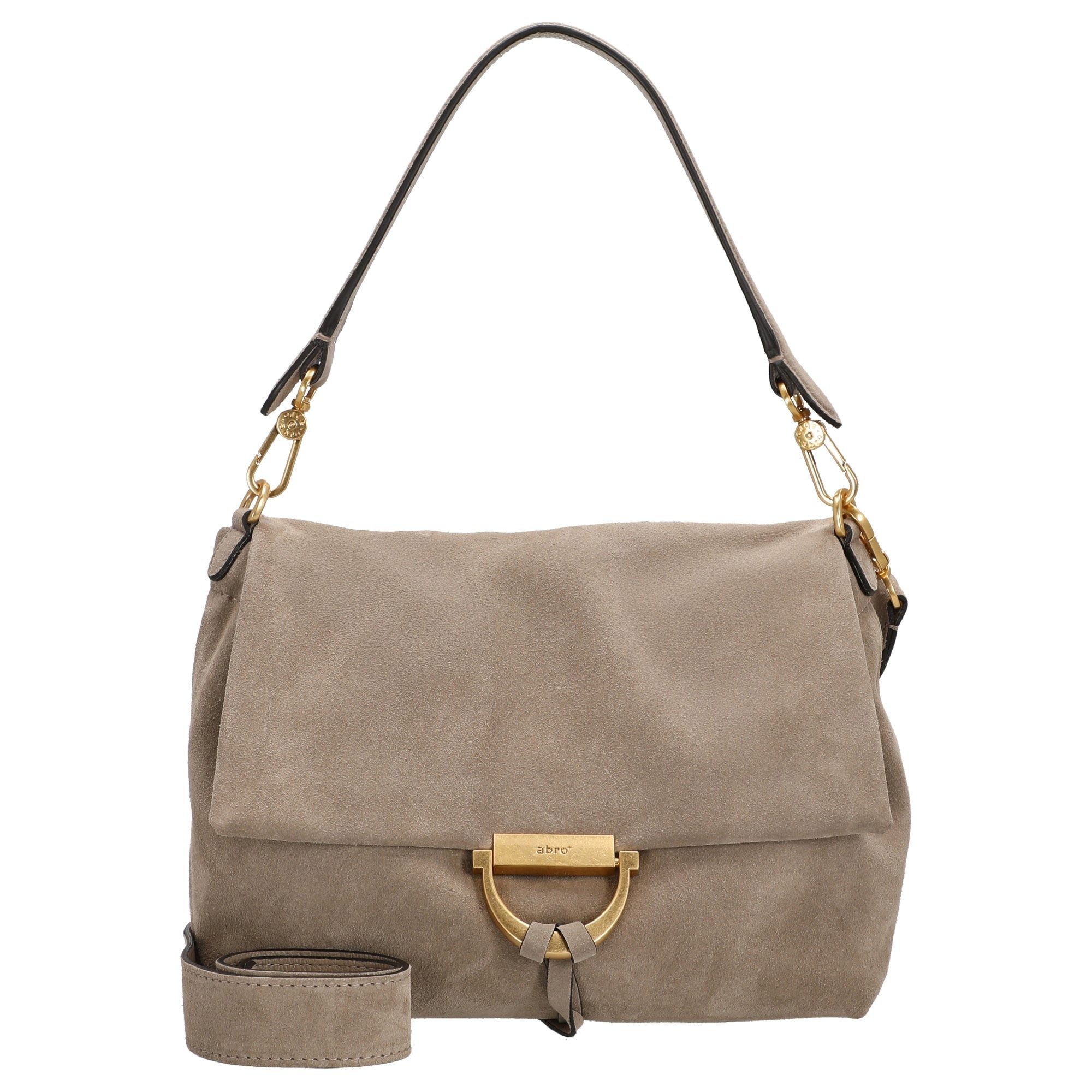 Abro Umhängetasche Temi Suede - Schultertasche medium 26 cm (siena)