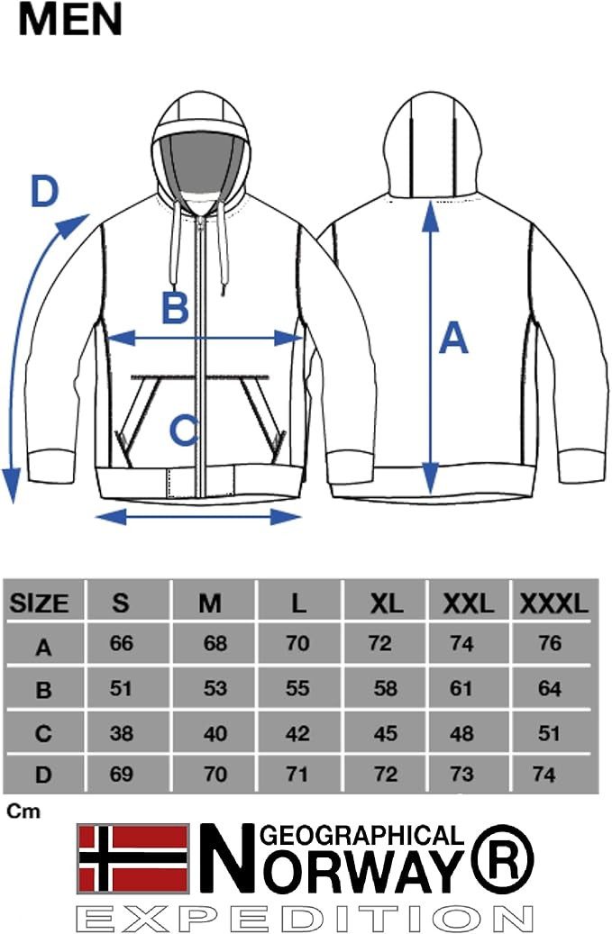 Geographical Norway Hoodie Jacke Kapuzenpullover Sweater Damen Herren Pullover -PREMIUM EDITION- CASUAL & MODERN - PREMIUM KOMFORT - NACHHALTIG - UNISEX – Bild 5 von 5