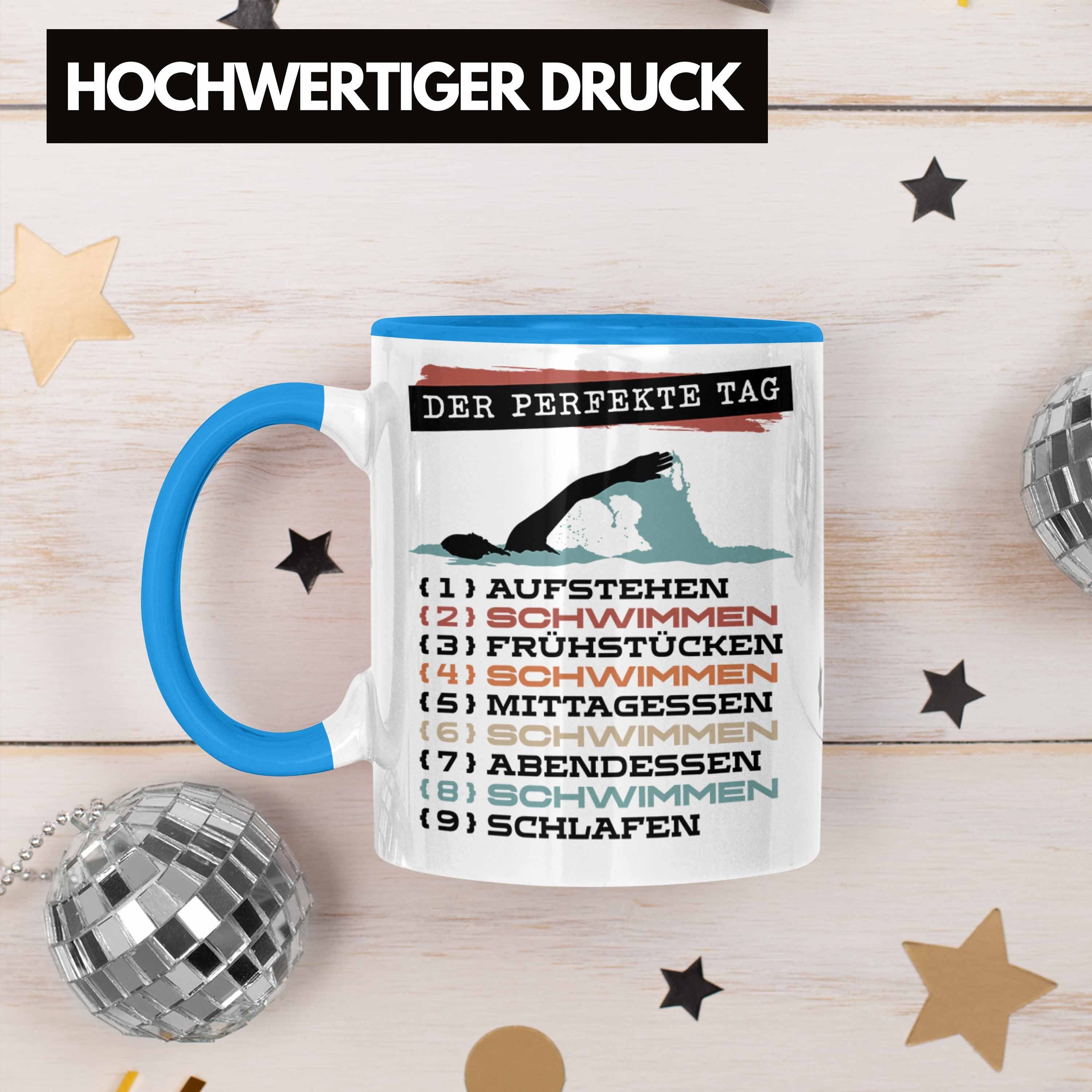 Trendation Tag Tasse Schwimme - Blau Schwimmer Geschenk Perfekte Becher Trendation Der Tasse