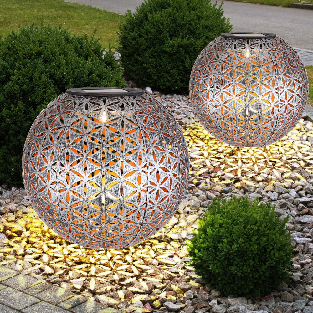 LED Gartenleuchte, Garten Dekokugel Solardeko für Außen
