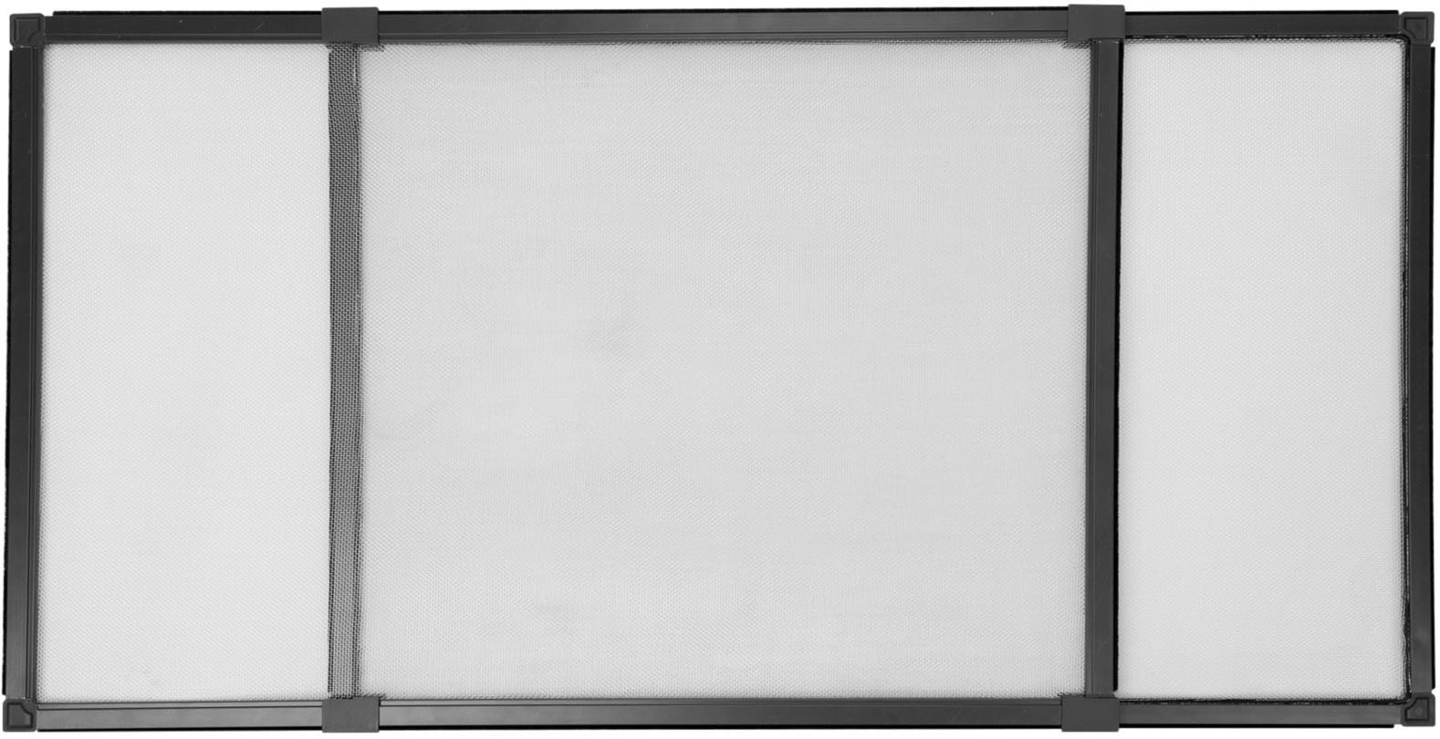 SCHELLENBERG Insektenschutz-Fensterrahmen "Insectstop Slide", ausziehbares Fliegengitter mit Aluminiumgewebe, ohne bohren, max. 50 x 142 cm in weiß und anthrazit