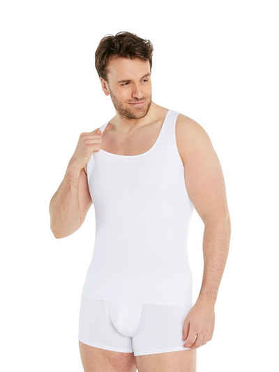FINN Design Shapinghemd Shapewear Kompressions-Unterhemd Ärmellos Herren extra starke Kompression, eine Kleidergröße weniger