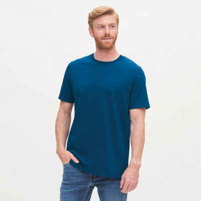 LIVING CRAFTS T-Shirt NICLAS Locker geschnittenes T-Shirt aus reiner Bio-Baumwolle