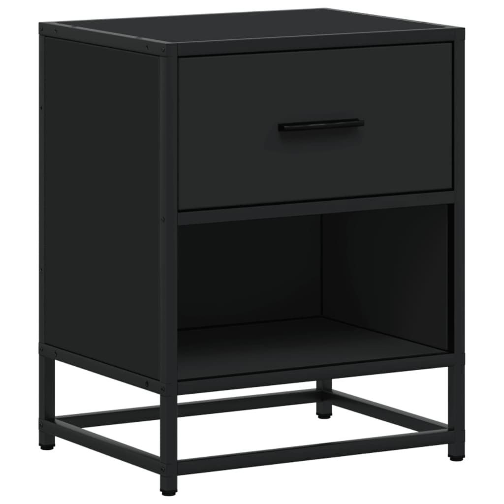 vidaXL Nachttisch Nachttisch Schwarz 40x31x50 cm günstig online kaufen