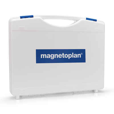 magnetoplan® Moderationskoffer Moderationsbox mini - 34x27,5x8,5cm (BxHxT) - Weiß - Kunststoff
