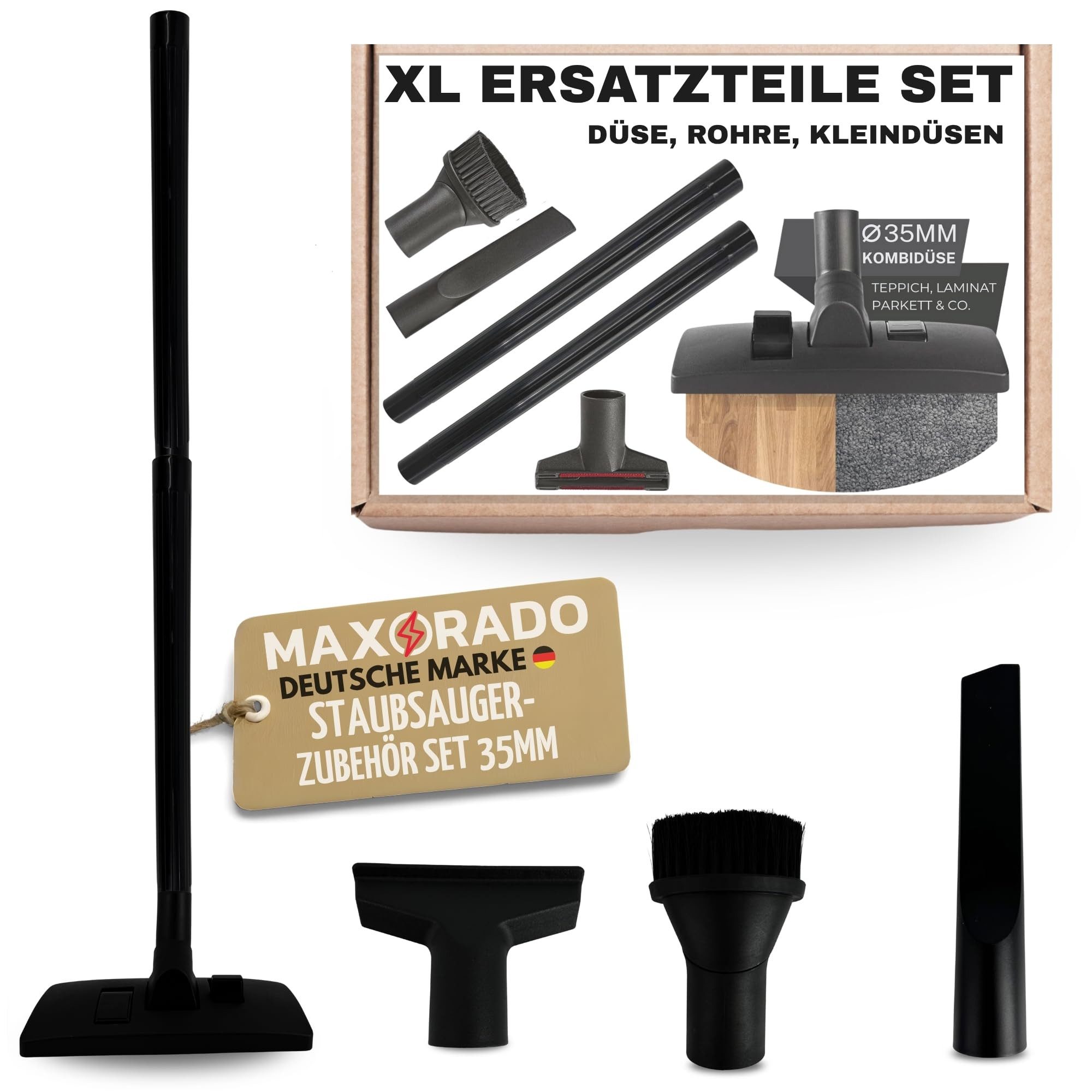 Maxorado Staubsaugerdüsen-Set Ersatzteile für Siemens Kärcher Hilti Eibenstock Festool Staubsauger, Zubehör für Nass- und Trockensauger, (Zubehör Bodendüse Saugrohr), Rohr Düse Bürste Industriestaubsauger