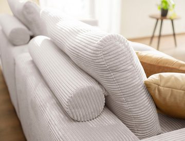alina Big-Sofa Sandy, mit losen Sitz und Rückenkissen, in modernem Cordstoff