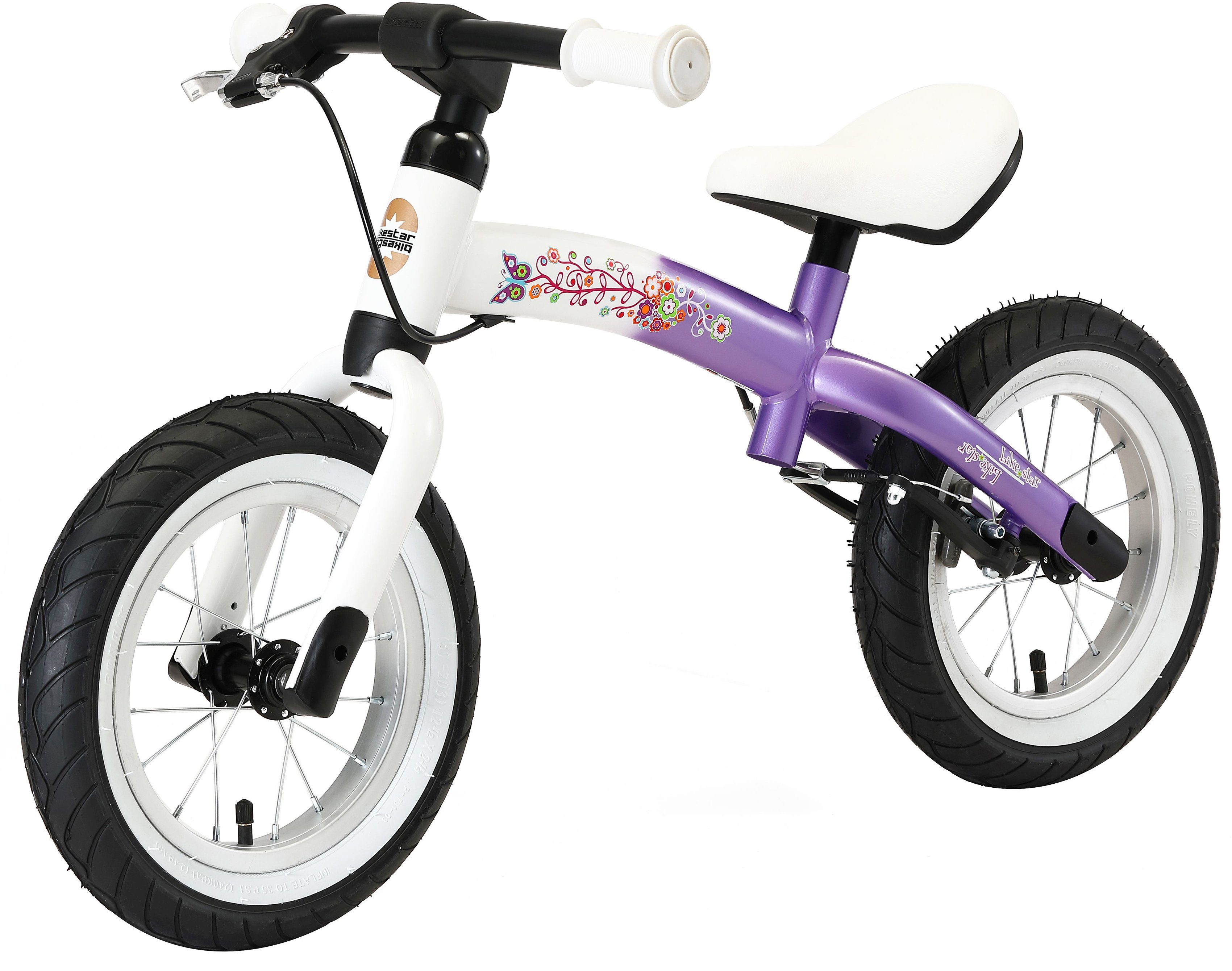 Jahre Zoll Bikestar mit Sport BIKESTAR Kinderlaufrad 12 Laufrad ab lila/weiß Bremse 3