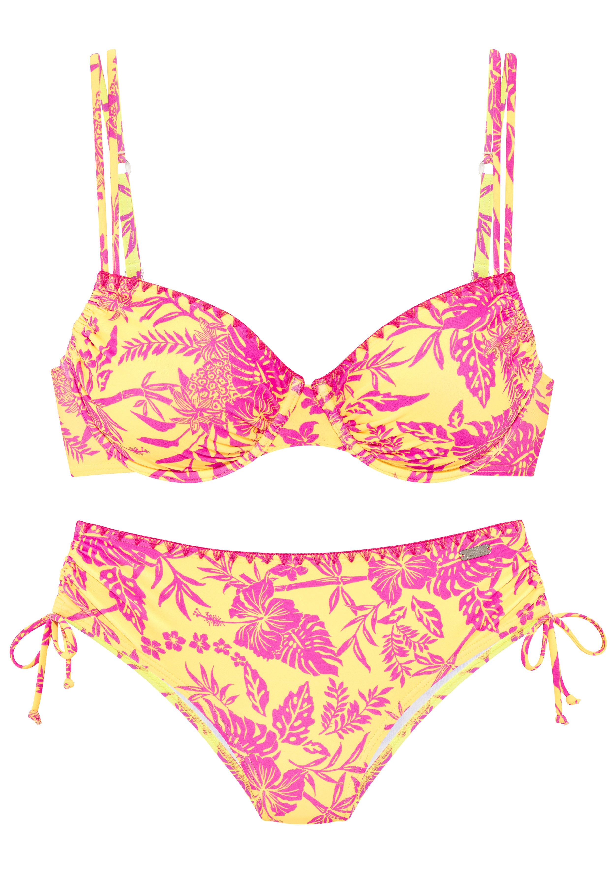 Venice Beach Bügel-Bikini Kensi seitlich regulierbar mit modernem Print – Bild 2 von 4