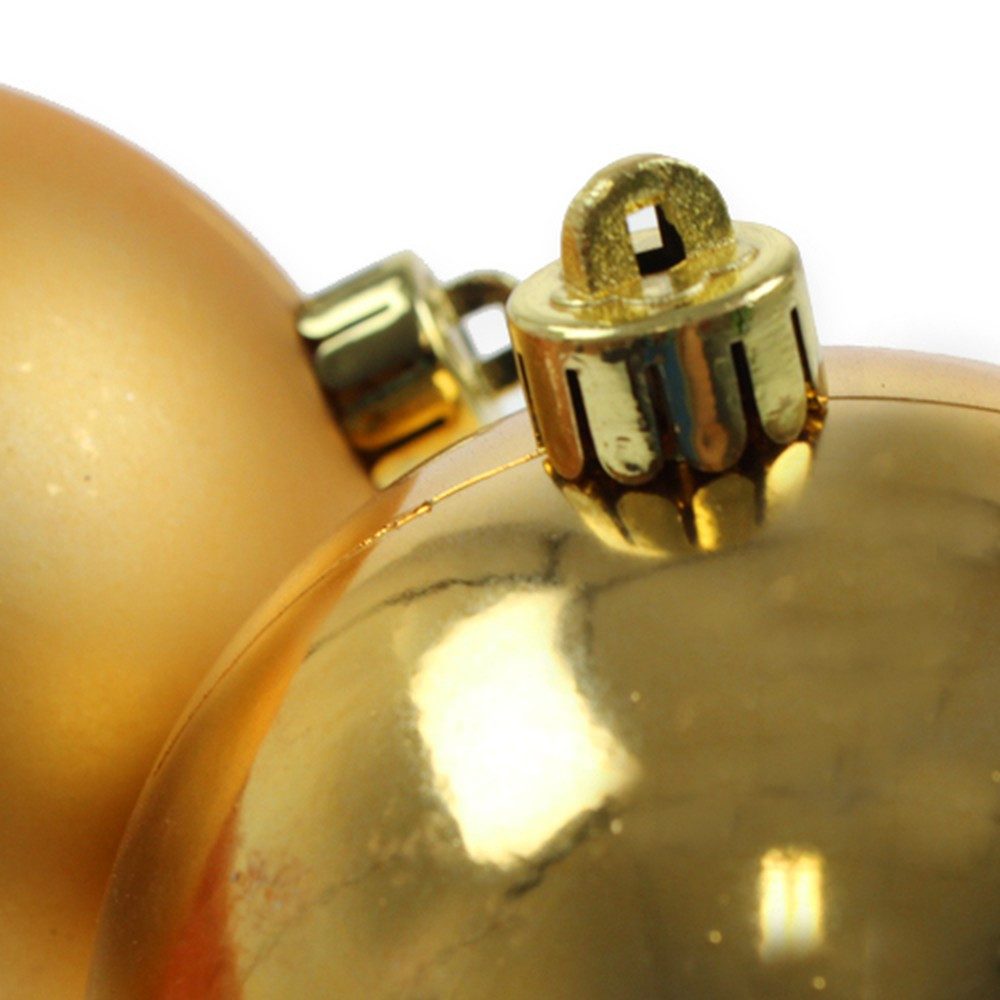 Florists Products Weihnachtsbaumkugel Weihnachtskugel Gold Ø10cm, Bruchfest, Christbaumkugeln Set, 4 Stück