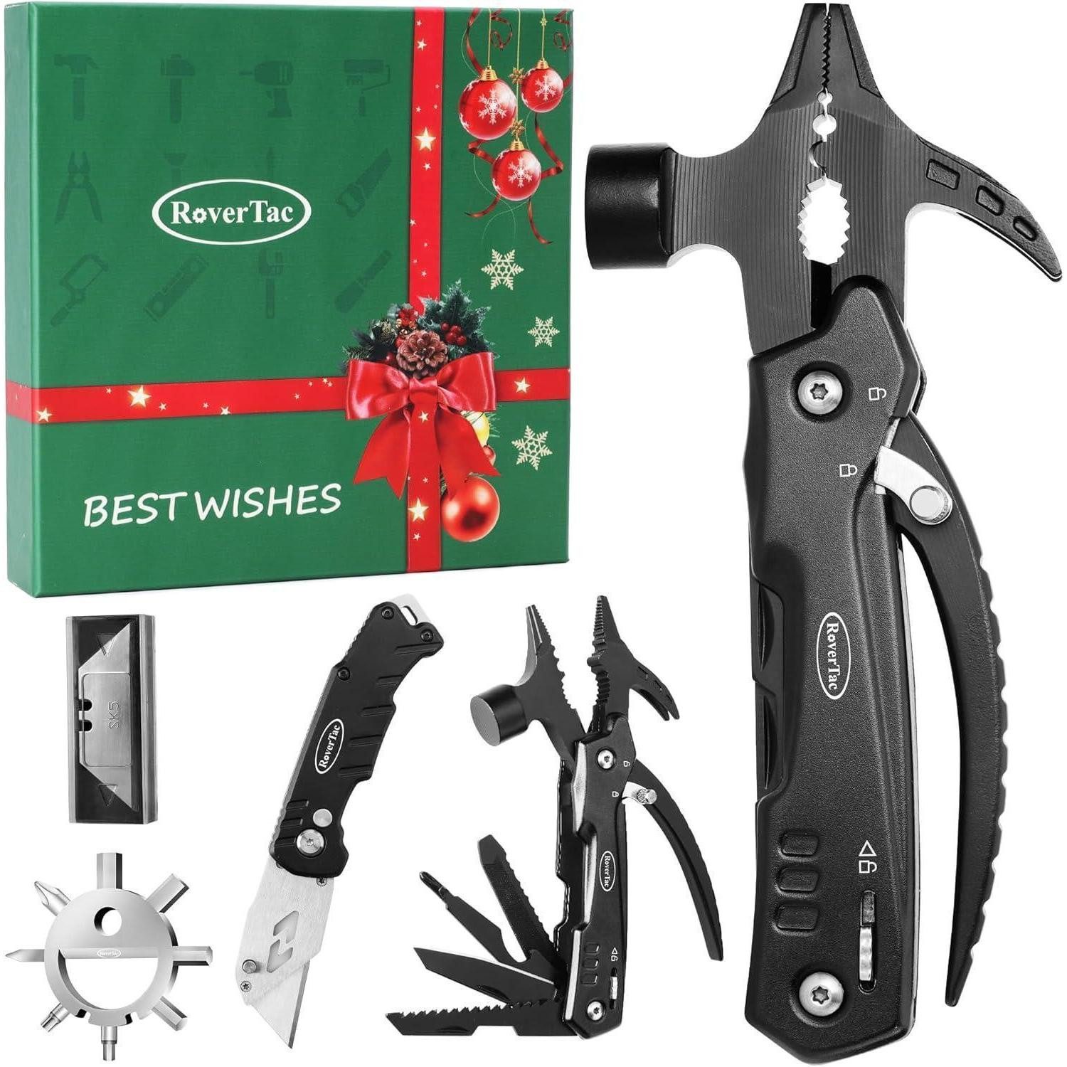 LuxusKollektion Multitool Werkzeugset 12-in-1 Multitool Hammer Schachtelschneider Strumpffüller, (1 St)