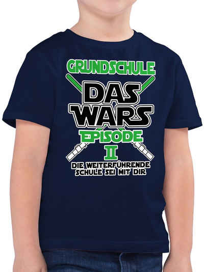 Shirtracer T-Shirt Grundschule Das Wars - Episode 2 - Die Weiterführende Schule sei mit d Einschulung Junge Schulanfang Geschenke
