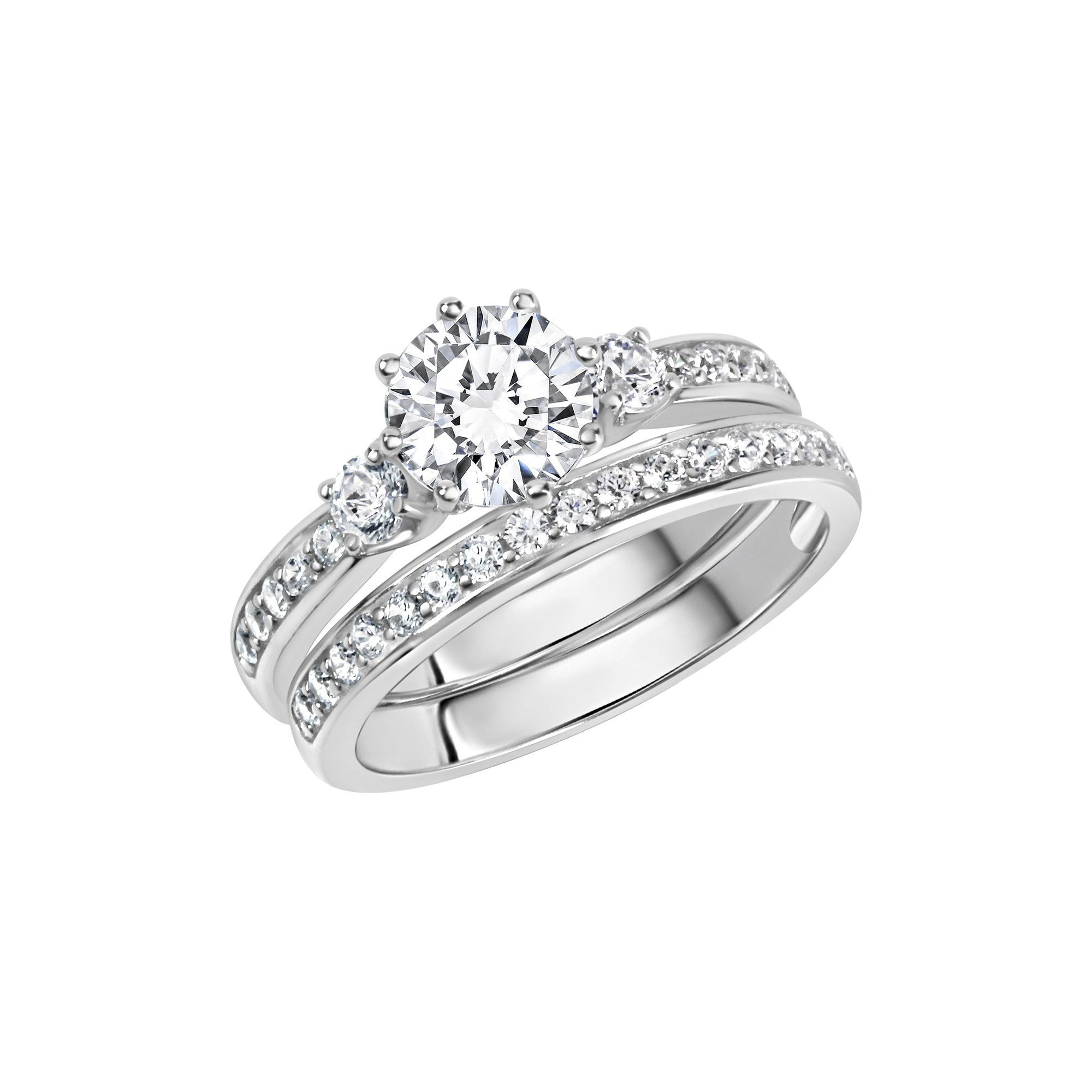 Zeeme Fingerring Silber 925 zweiteilig mit günstig online kaufen