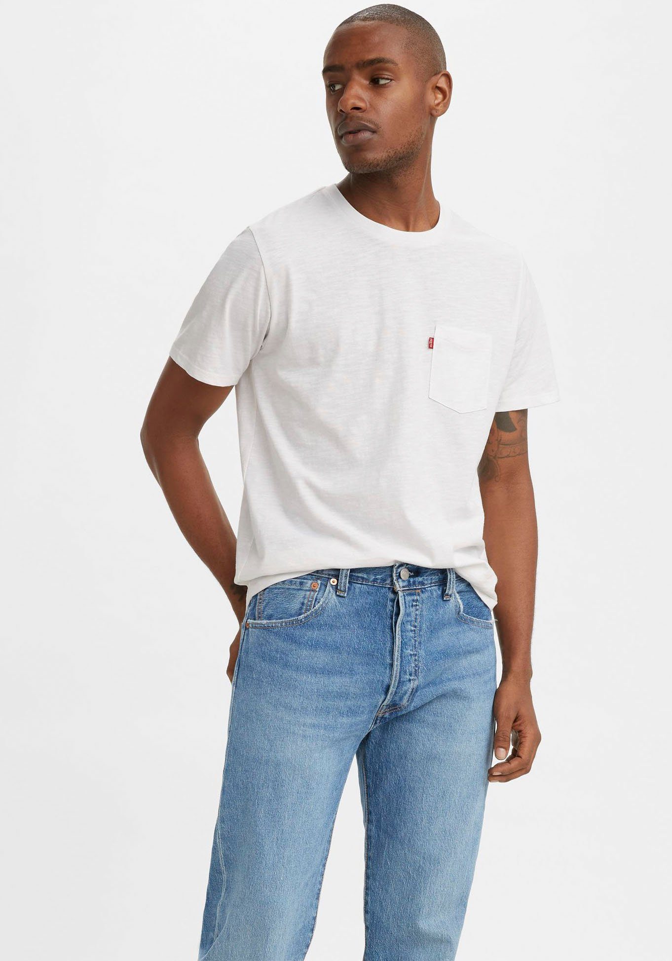 Levi's® T-Shirt CLASSIC POCKET TEE white
