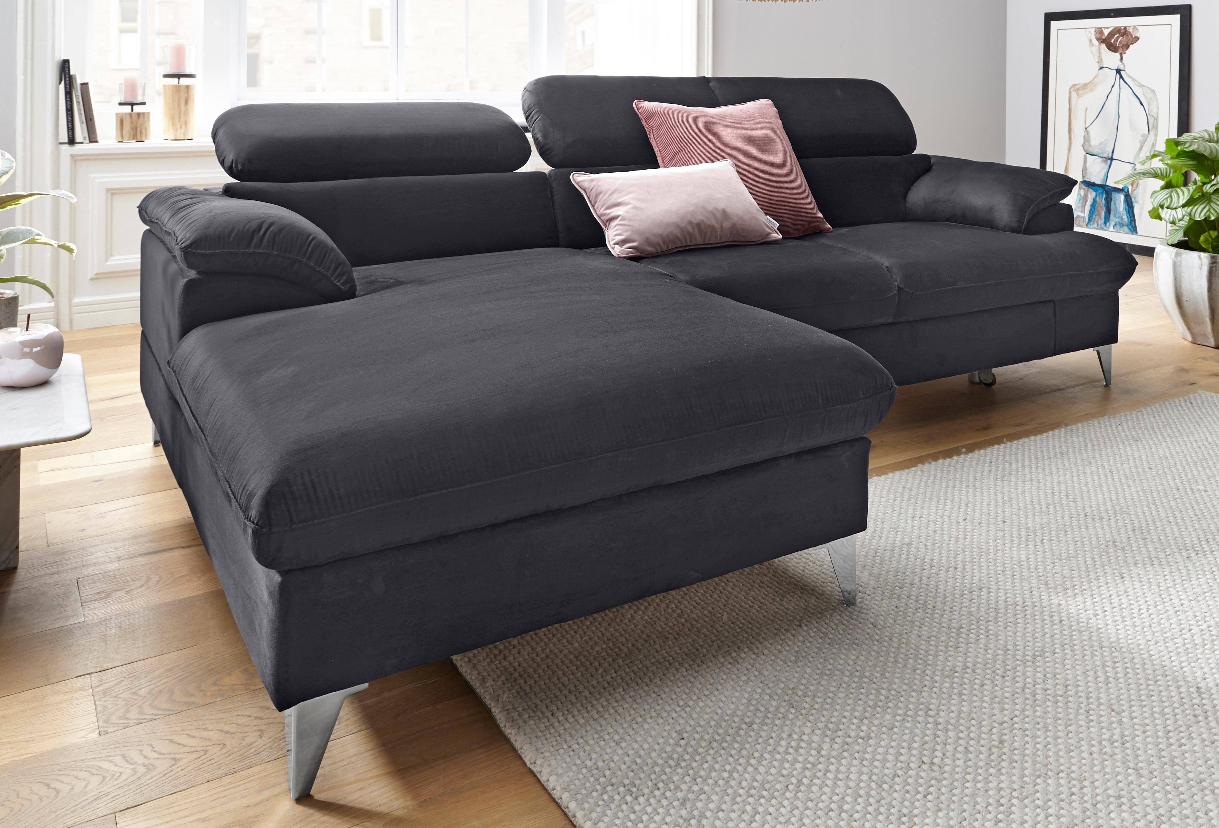 COTTA Ecksofa Caluso L-Form, mit Kopfteilverstellung, günstig online kaufen