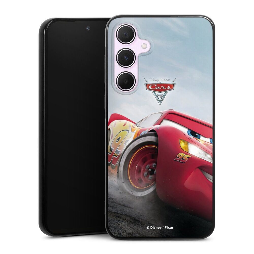 DeinDesign Handyhülle Lightning Mcqueen 95 Offizielles Lizenzprodukt Cars, Samsung Galaxy A55 5G Silikon Hülle Bumper Case Handy Schutzhülle