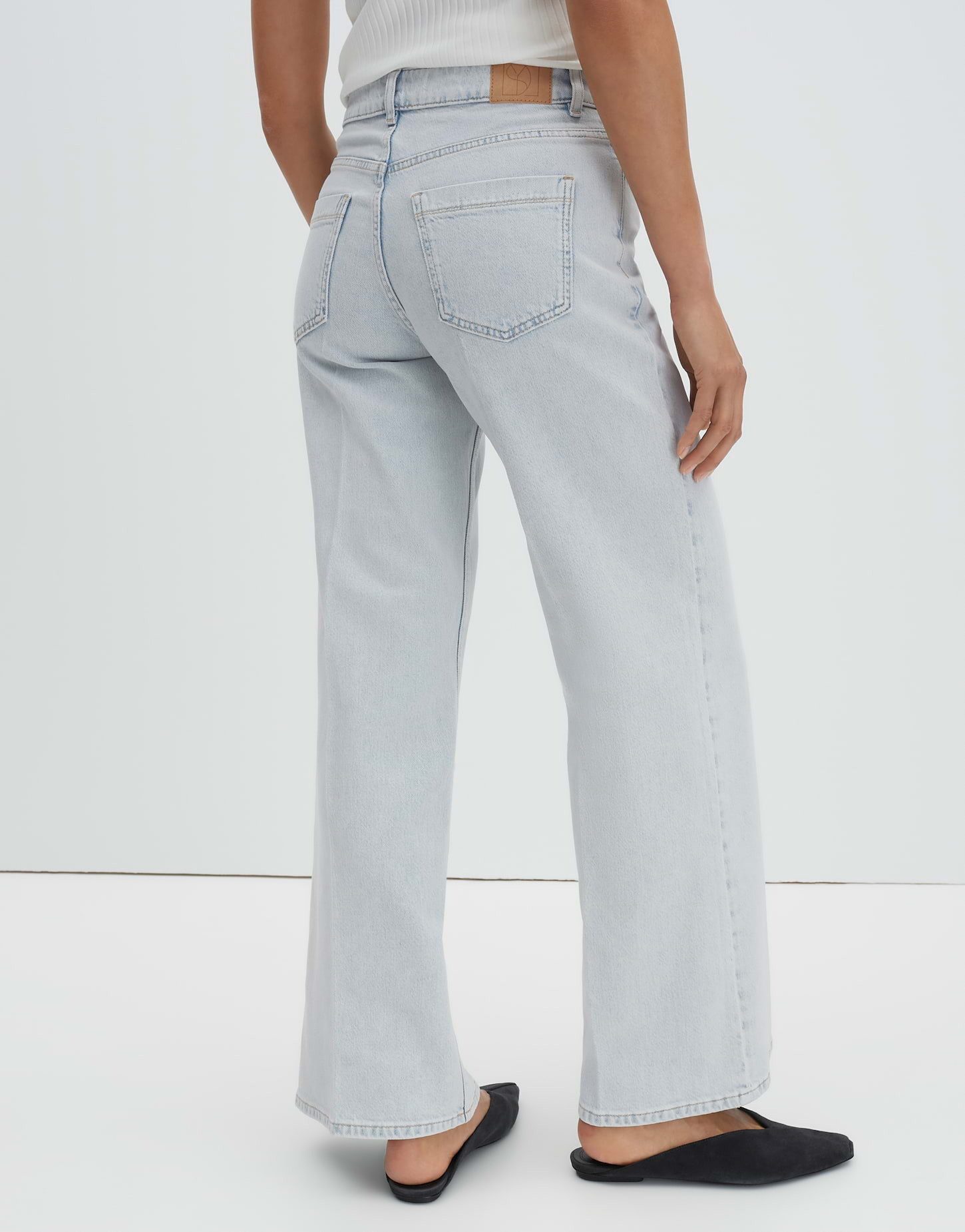 someday Weite Jeans Cellma iconic aus Lyocell-Denim 5-Pocket-Style mit dezenten Used-Effekten
