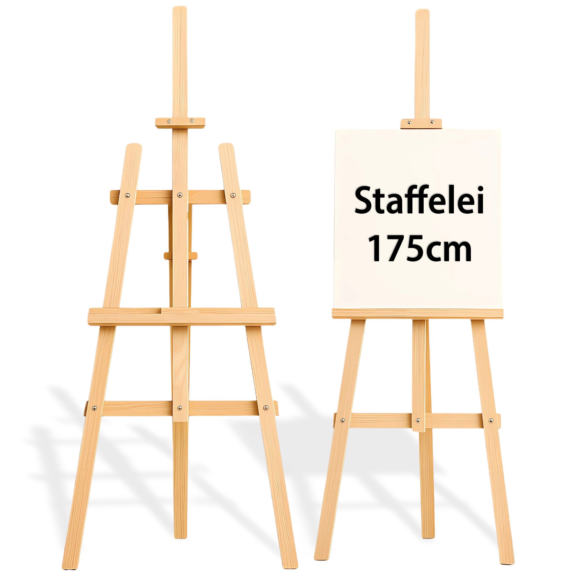 Amazinggirl Standstaffelei Staffelei Holz groß Leinwand Ständer - Holzständer für Sitzplan