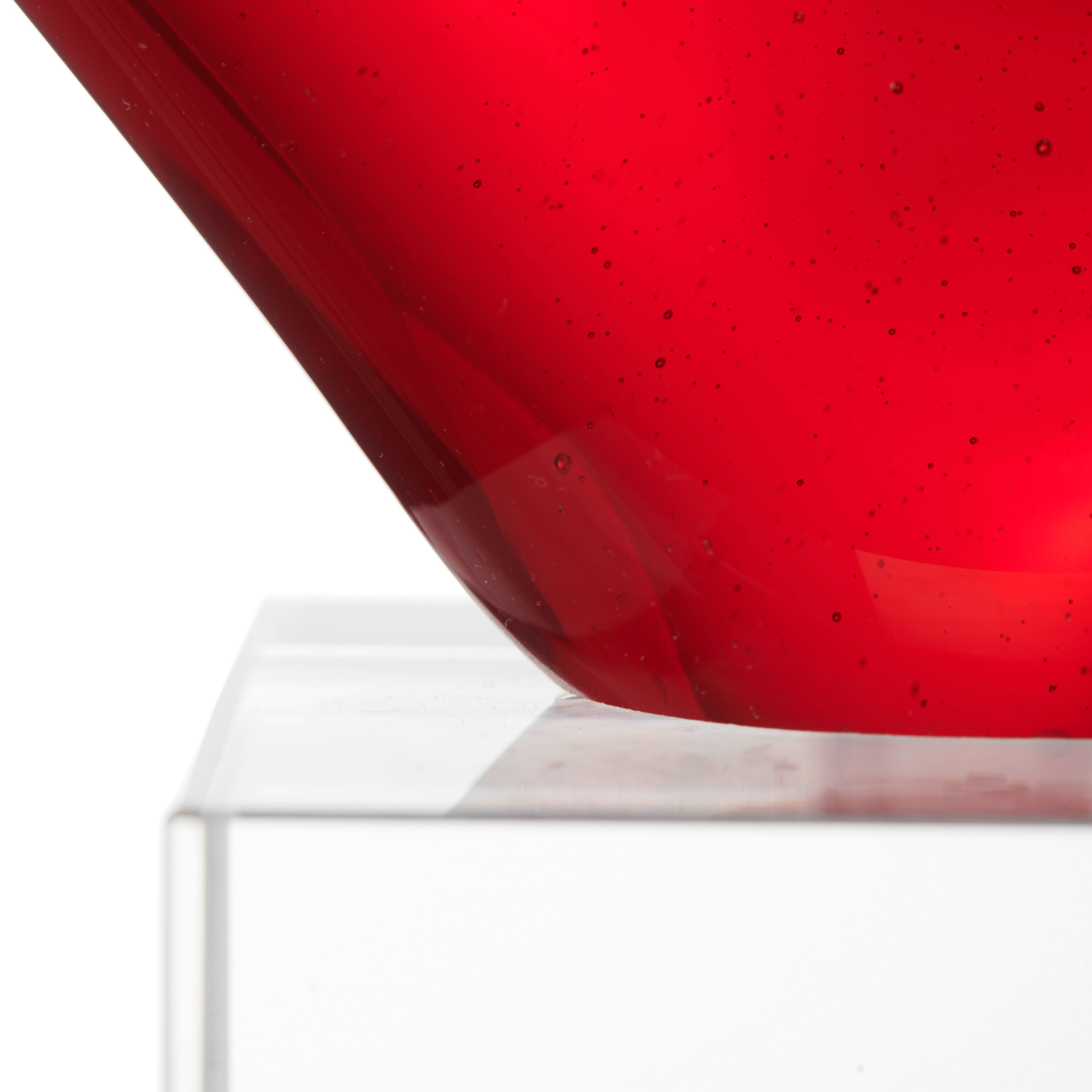 LEONARDO Dekofigur Herzskulptur HEART 24 cm rot (1 St)