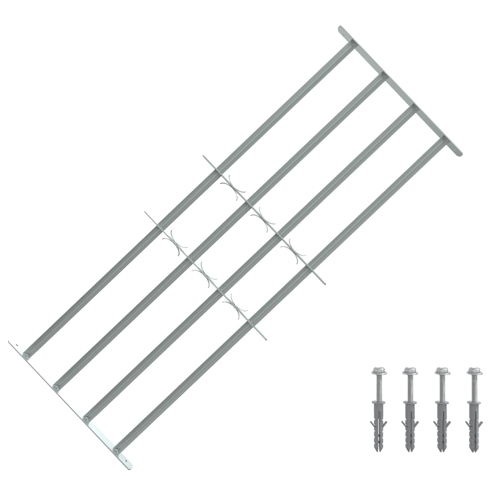 vidaXL Fenster Sicherheitsgitter für Fenster mit 4 Querstangen 3 pcs, (3 St)