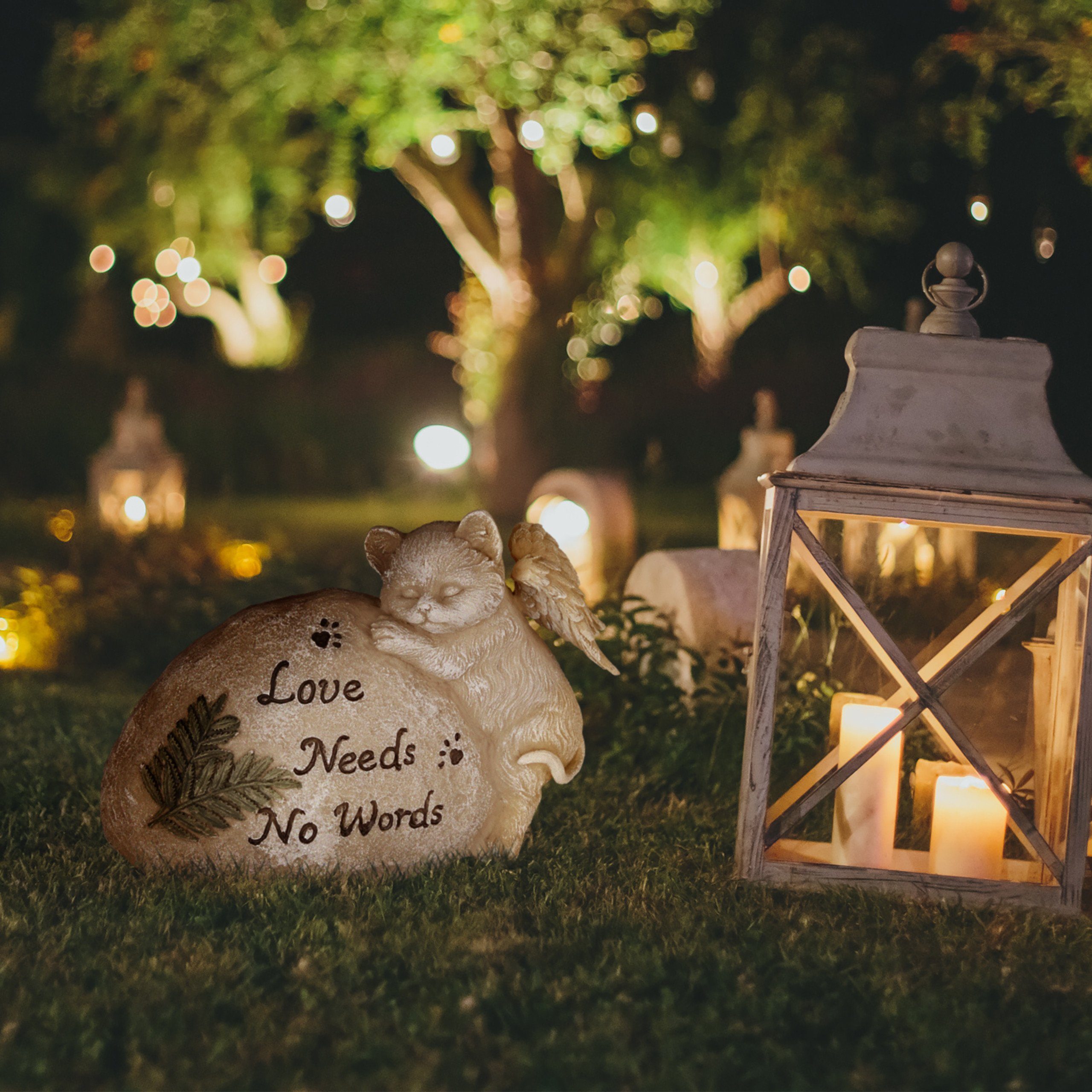 relaxdays Gartenfigur Grabschmuck für Katze günstig online kaufen