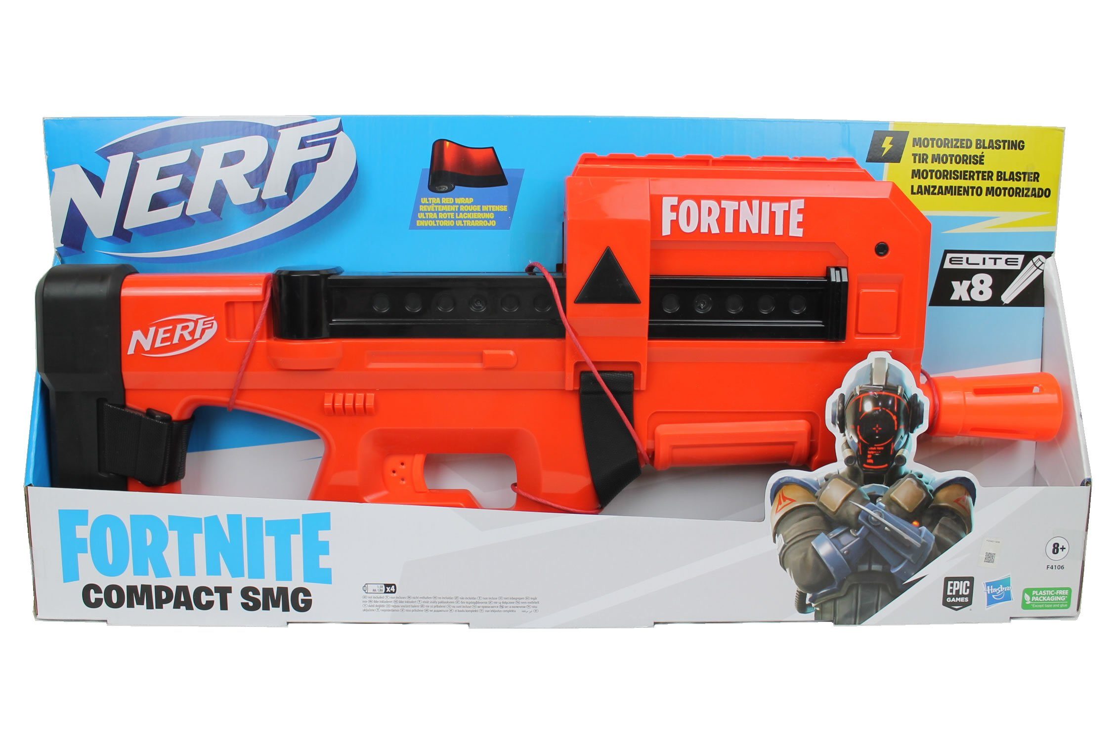 Hasbro Blaster Nerf Fortnite Compact SMG motorisierter Blaster