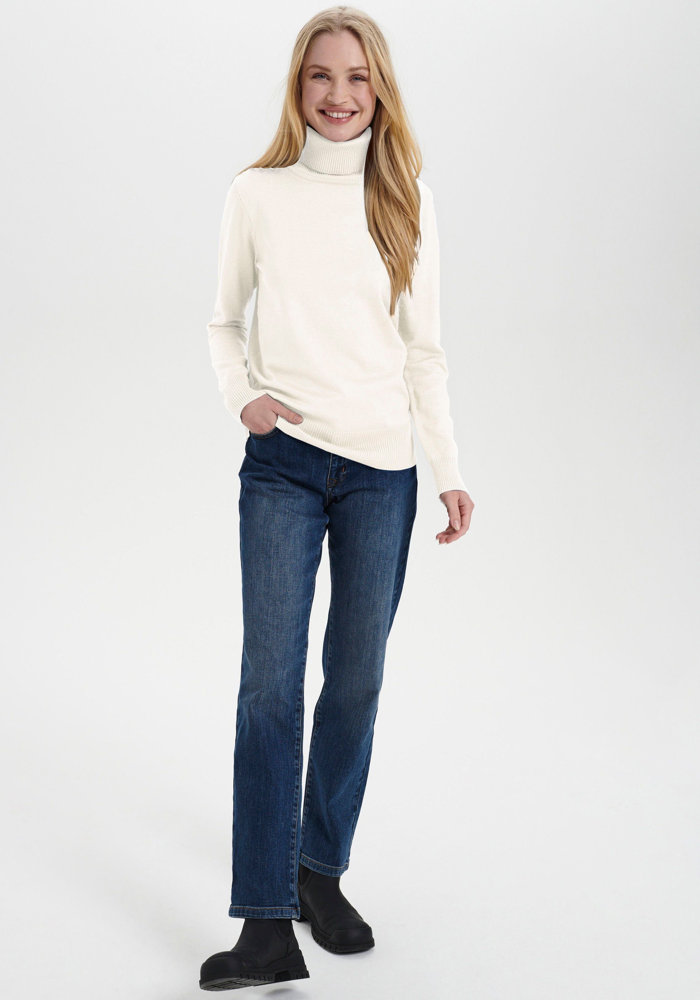 Saint Tropez Rollkragenpullover J2046, MilaSZ Rollneck Viskosemischung, Classic fit