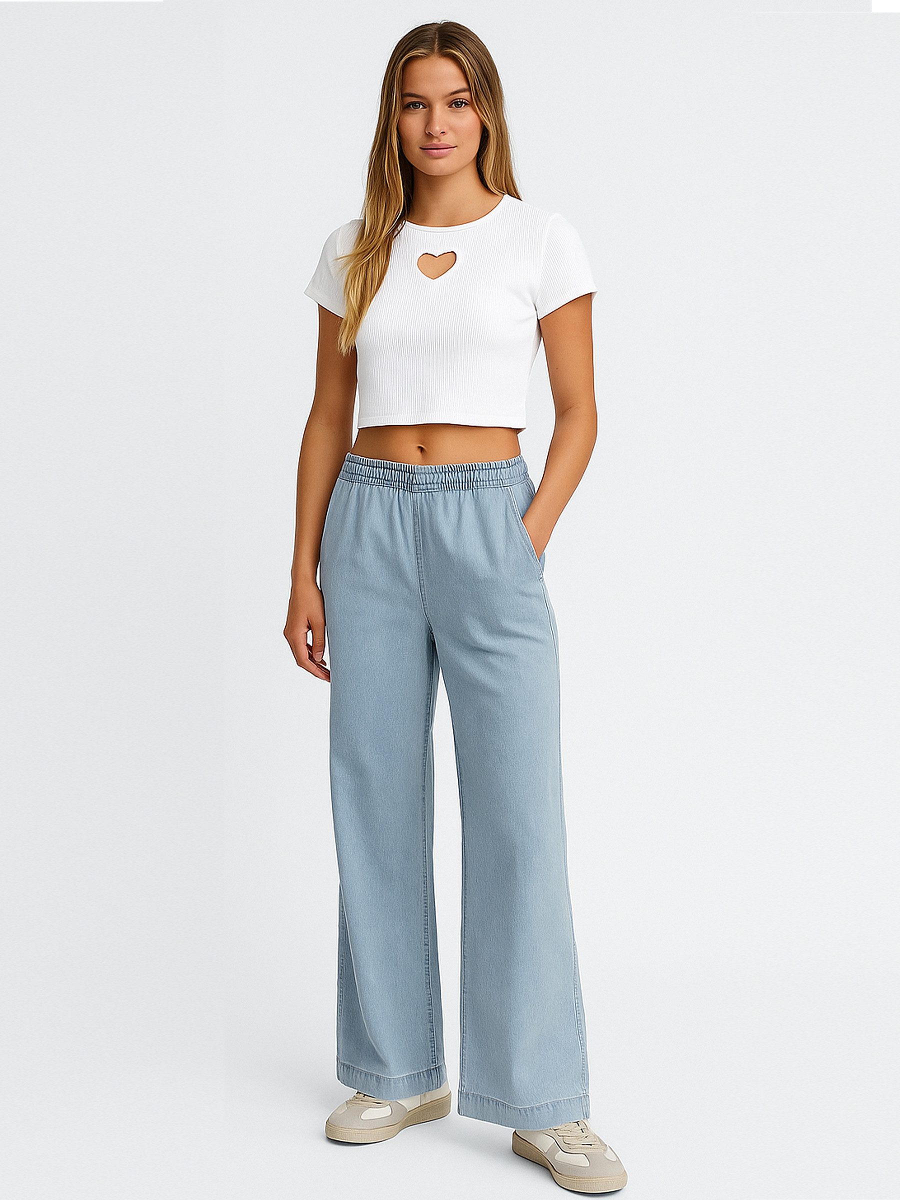 JACQUELINE de YONG Slim-fit-Jeans Denim Culotte günstig online kaufen