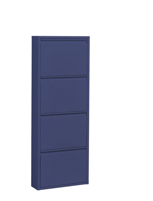 Bega Consult Schuhkipper 4 Klappen, 8 paar Schuhe, in blau, Metall - 51x137 günstig online kaufen