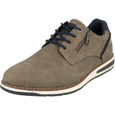 TOM TAILOR Herren Schuhe modische Напівчеревики 7480090001 Schnürschuh Gepolstert, Reißverschluss