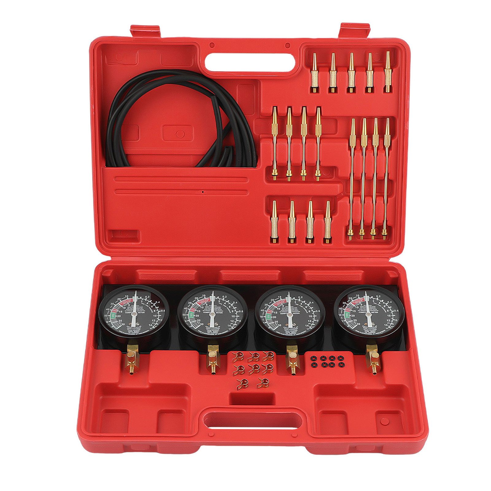maXpeedingrods Reparatur-Set, Synchrontester 4 Vergaseruhren Synchrontestgerät Motortester carb Set