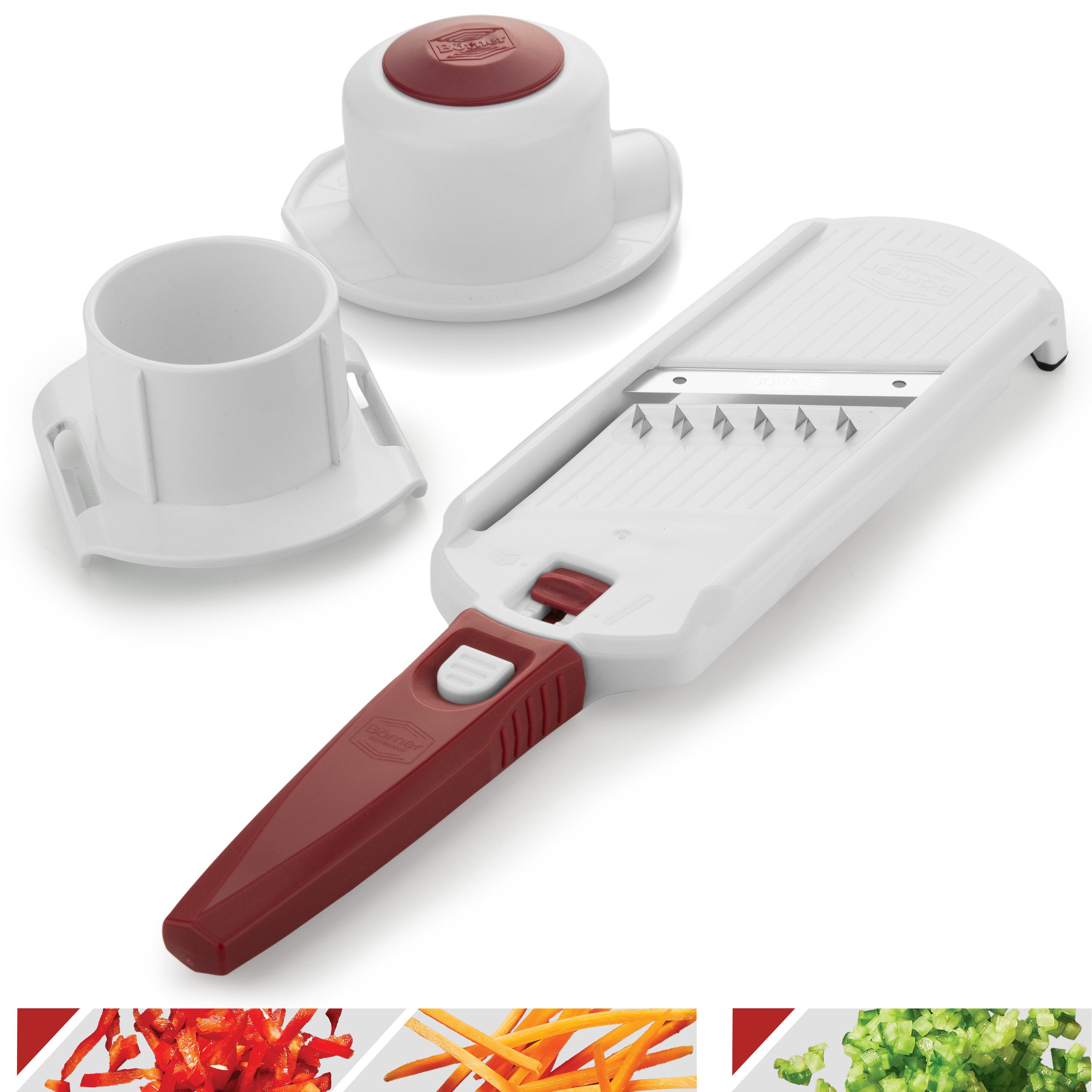Börner Gemüsehobel Multi Dicer und Julienne Gemüseschneider